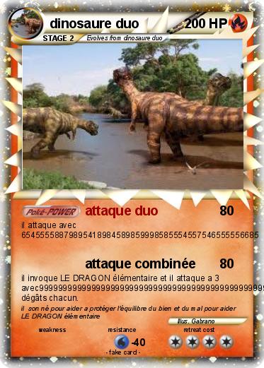 Pokemon dinosaure duo