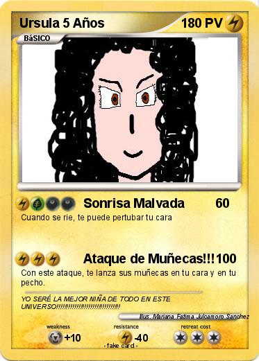 Pokemon Ursula 5 Años