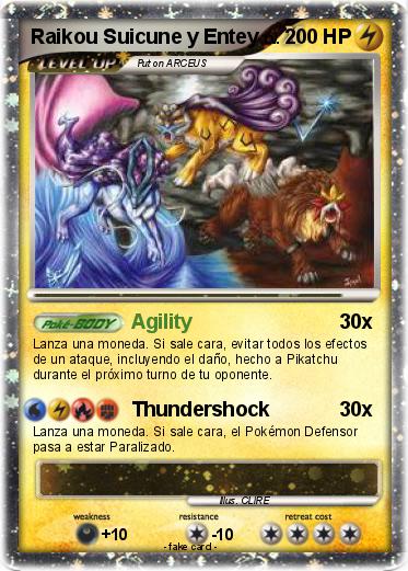 Pokemon Raikou Suicune y Entey