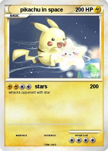 Pokemon pikachu in space