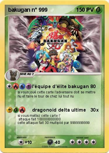 Pokemon bakugan n° 999