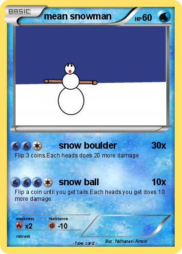 Pokemon mean snowman