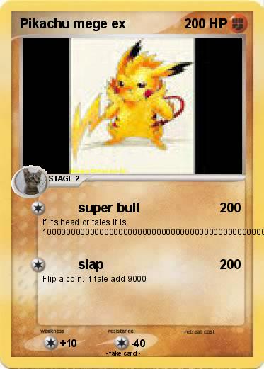 Pokemon Pikachu mege ex