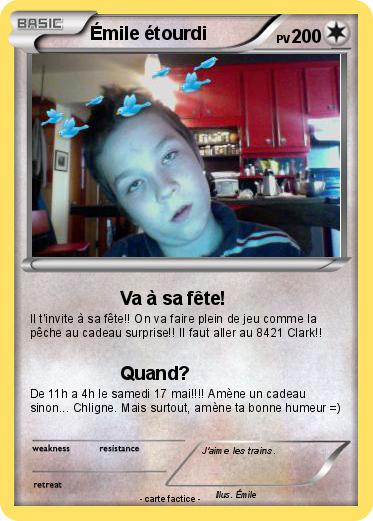 Pokemon Émile étourdi