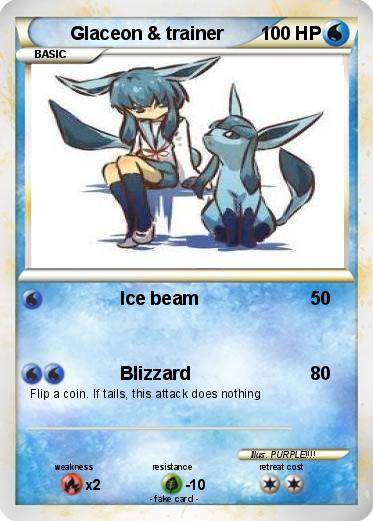 Pokemon Glaceon & trainer
