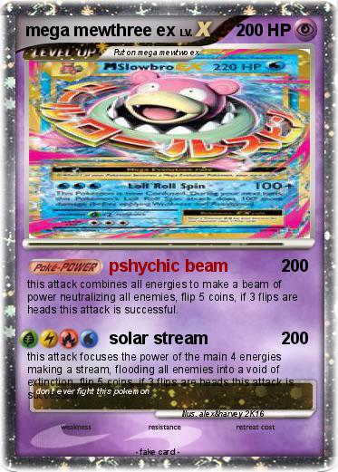 Pokemon mega mewthree ex
