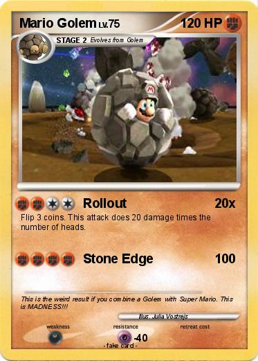 Pokemon Mario Golem