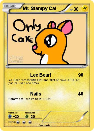Pokemon Mr. Stampy Cat