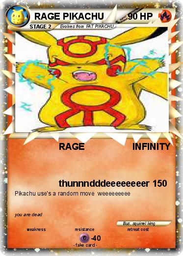 Pokemon RAGE PIKACHU