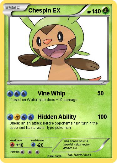 Pokemon Chespin EX