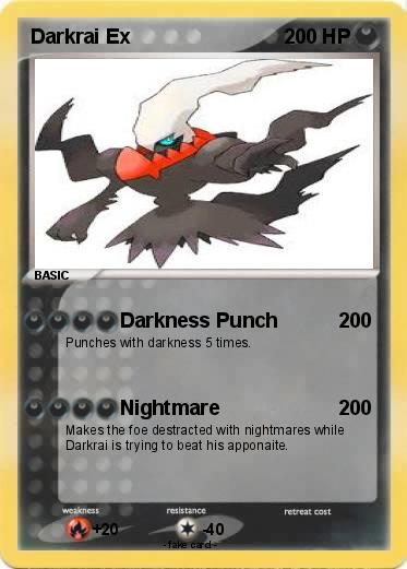 Pokemon Darkrai Ex