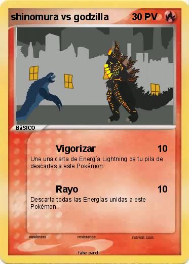 Pokemon shinomura vs godzilla