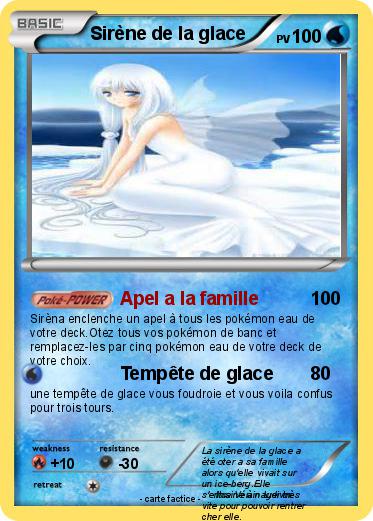Pokemon Sirène de la glace