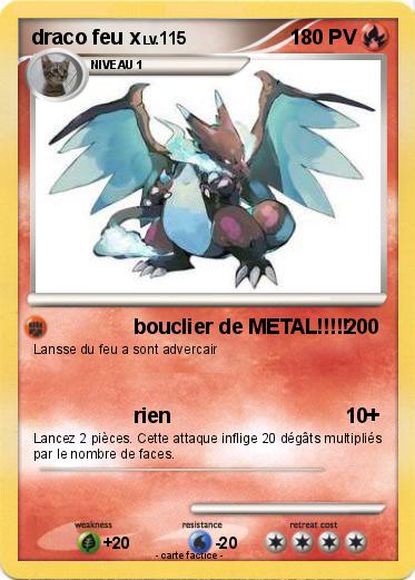 Pokemon draco feu x