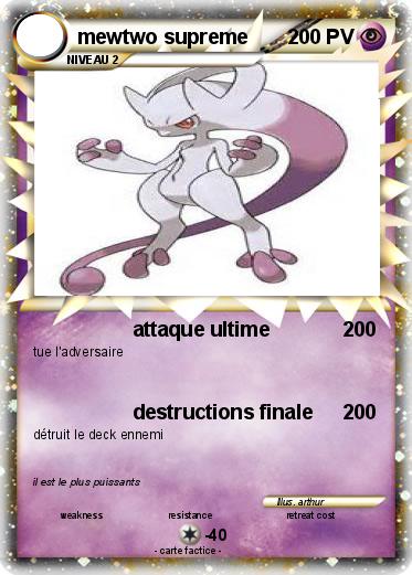 Pokemon mewtwo supreme