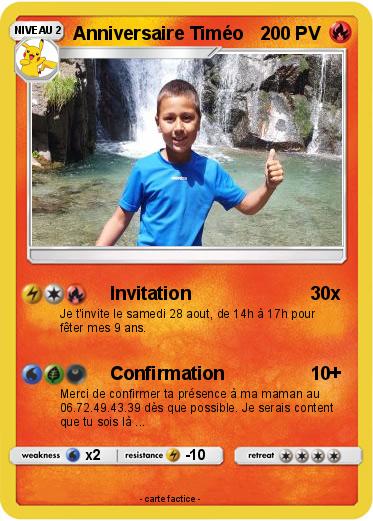Pokemon Anniversaire Timéo