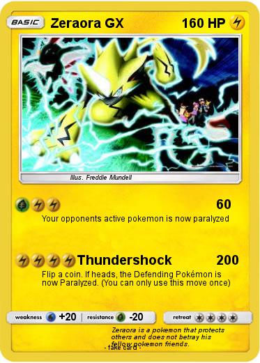 Pokemon Zeraora GX