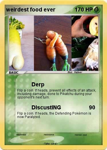 Pokemon weirdest food ever