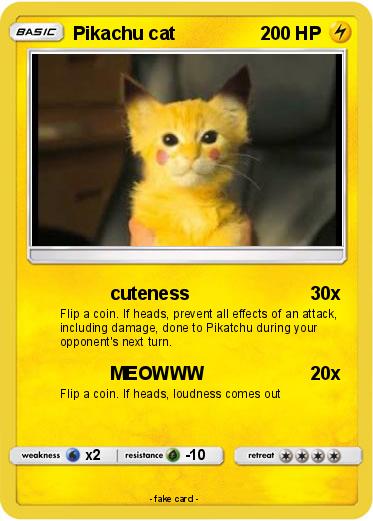 Pokemon Pikachu cat