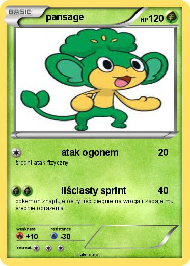 Pokemon pansage