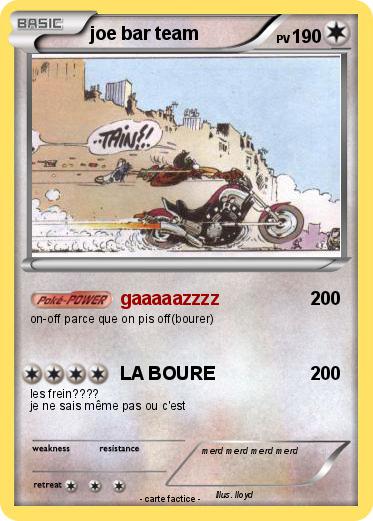 Pokemon joe bar team