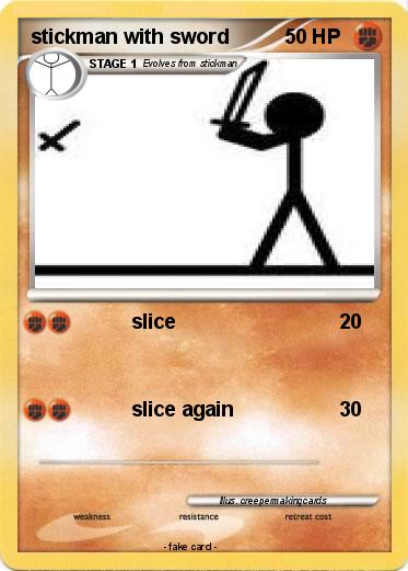 Pokemon stickman with sword