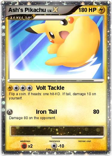 Pokemon Ash's Pikachu