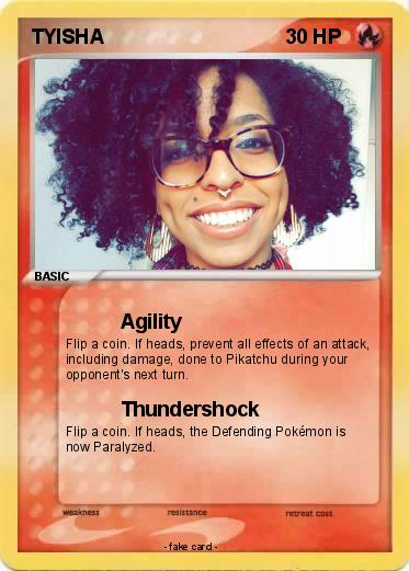 Pokémon TYISHA 1 1 - Agility - My Pokemon Card