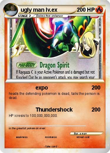 Pokemon ugly man lv.ex
