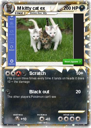 Pokemon M kitty cat ex