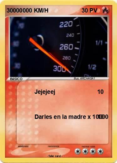 Pokemon 30000000 KM/H