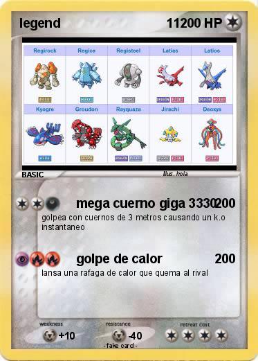 Pokemon legend                              11