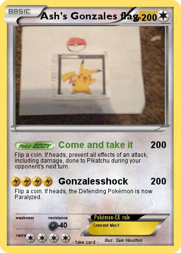 Pokemon Ash's Gonzales flag