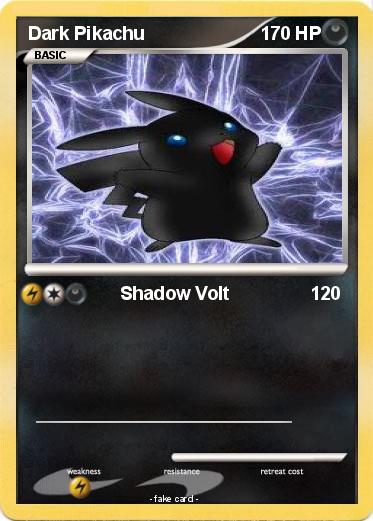 Pokemon Dark Pikachu