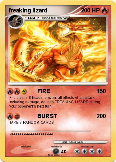 Pokemon freaking lizard