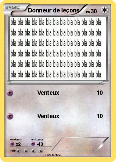 Pokemon Donneur de leçons