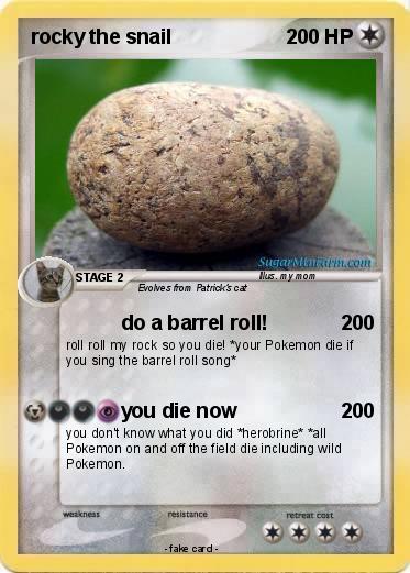 Pokemon rocky the snail