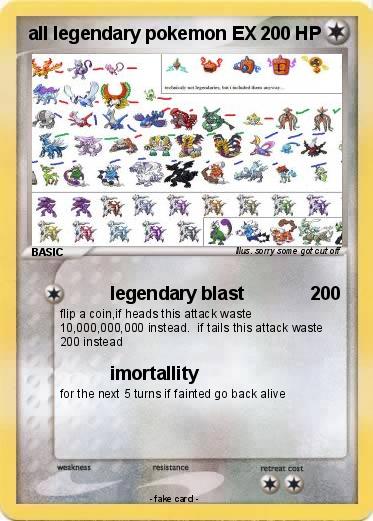 Pokemon all legendary pokemon EX