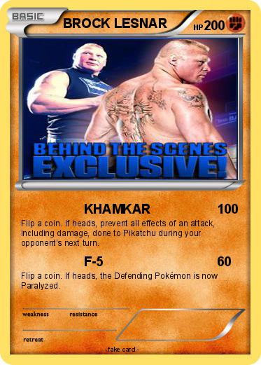 Pokemon BROCK LESNAR