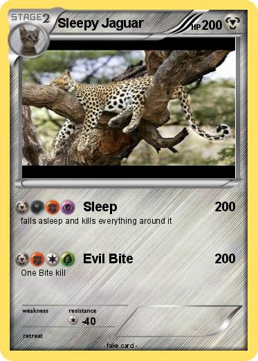 Pokemon Sleepy Jaguar