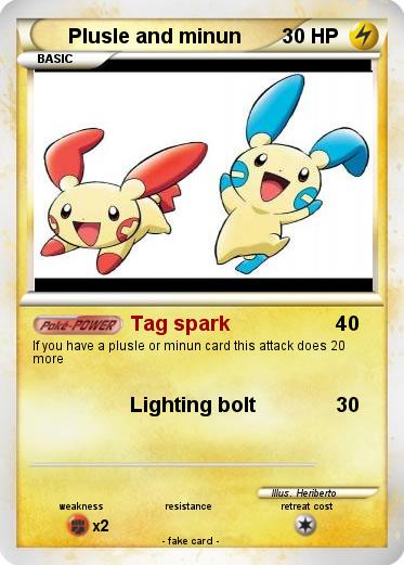 Pokemon Plusle and minun