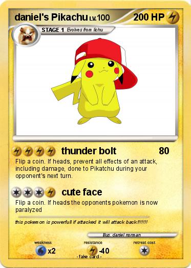 Pokemon daniel's Pikachu