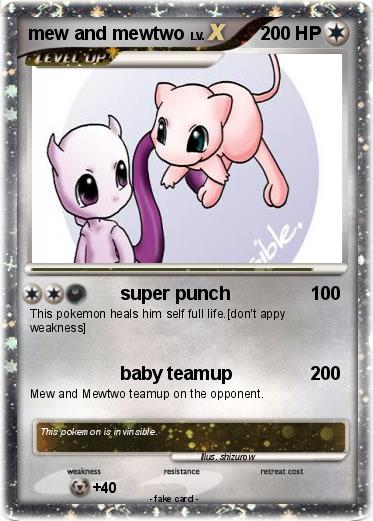 Pokemon mew and mewtwo