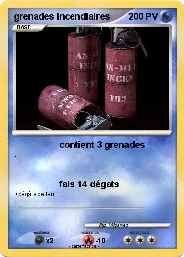 Pokemon grenades incendiaires