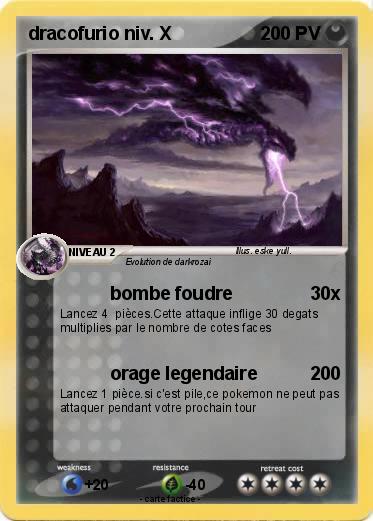 Pokemon dracofurio niv. X