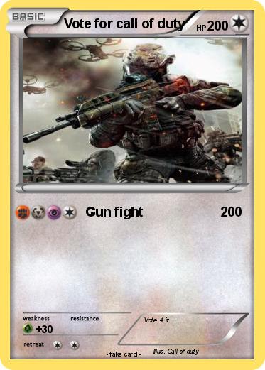 Pokemon Vote for call of duty