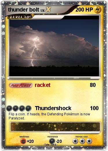 Pokemon thunder bolt