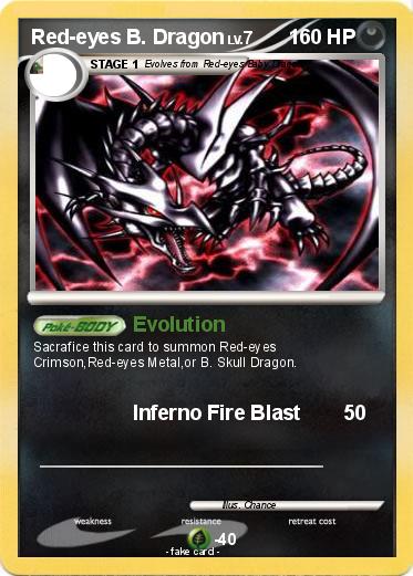 Pokemon Red-eyes B. Dragon