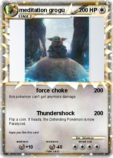Pokemon meditation grogu