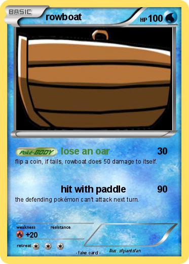 Pokemon rowboat